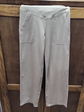 Girl's Gray Wide-Leg Pull-On Pants
